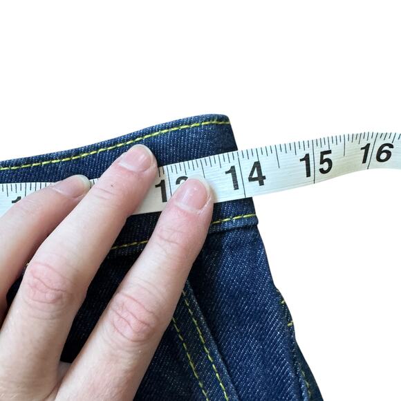 NEW Ganni Angi Wide Leg Cargo Jeans Rinse Denim - Picture 11 of 13